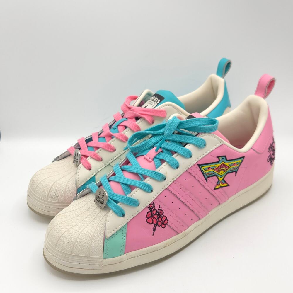 Adidas Men's Superstar x Arizona Have an Iced Day - Pink Teal 2021 size 12